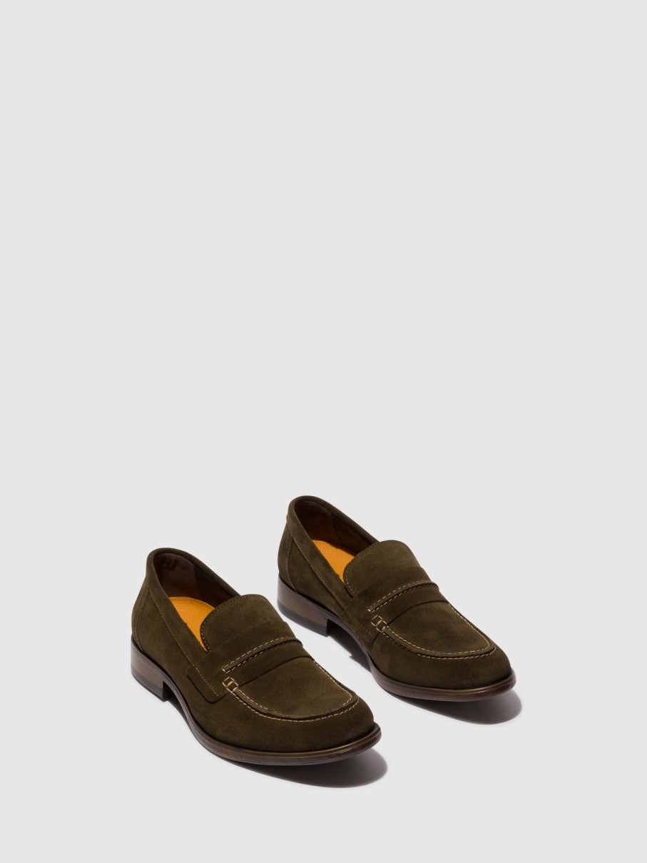 Homem Fly London Sapatos | Sapatos Slip-On Mind862Fly Sludge