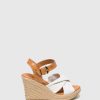 Mulher Foreva Sandalias | Sandalias De Cunha Em Branco