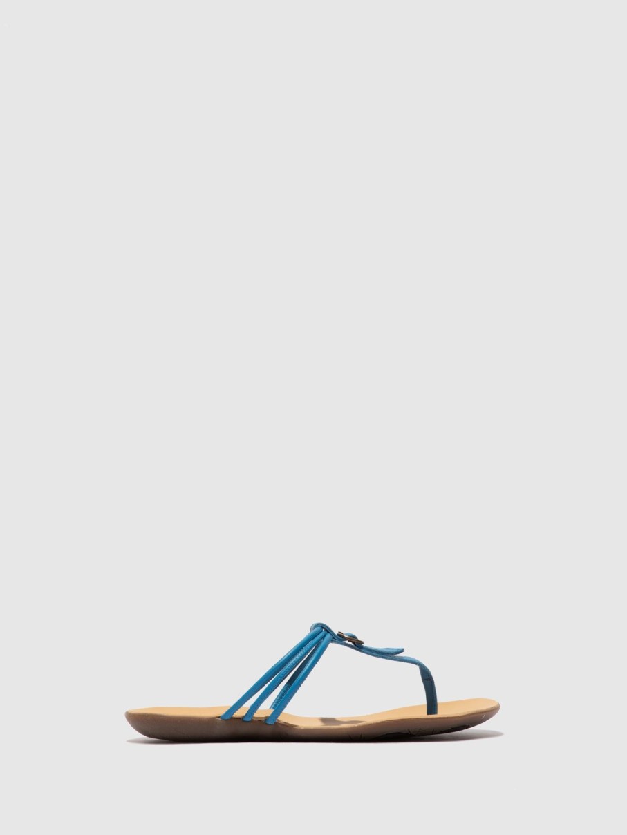 Mulher Fly London Sandalias | Sandalias De Dedo Mous755Fly Ciervoblue