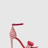 Mulher Foreva Sandalias | Sandalias Com Fivela Em Vermelho