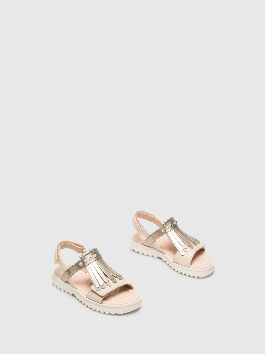 Crianca Geox Sandalias | Sandalias Com Apliques Em Multicolor