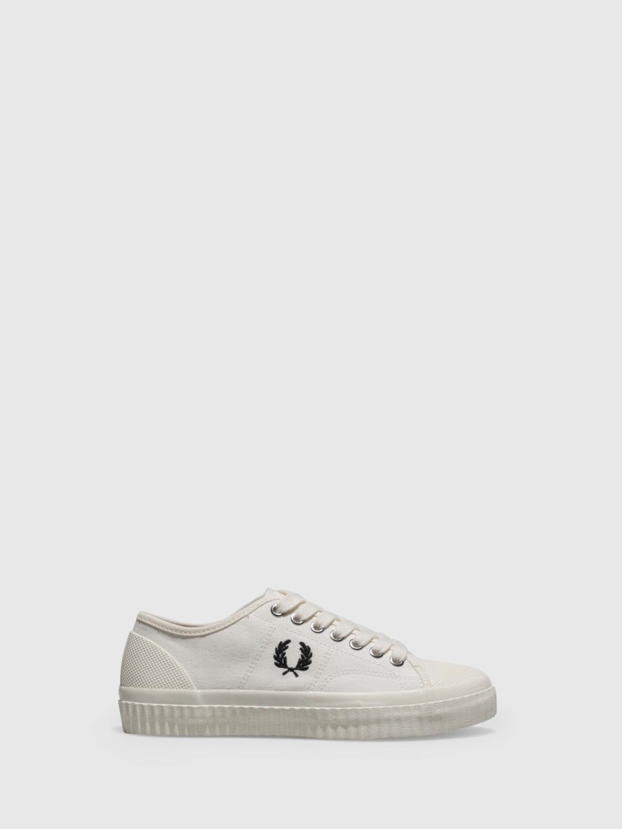 Mulher Fred Perry Tenis | Tenis Com Atacadores Em Branco