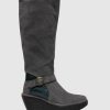 Mulher Fly London Botas | Botas Com Fivela Yavu084Fly Diesel/Dk Petrol