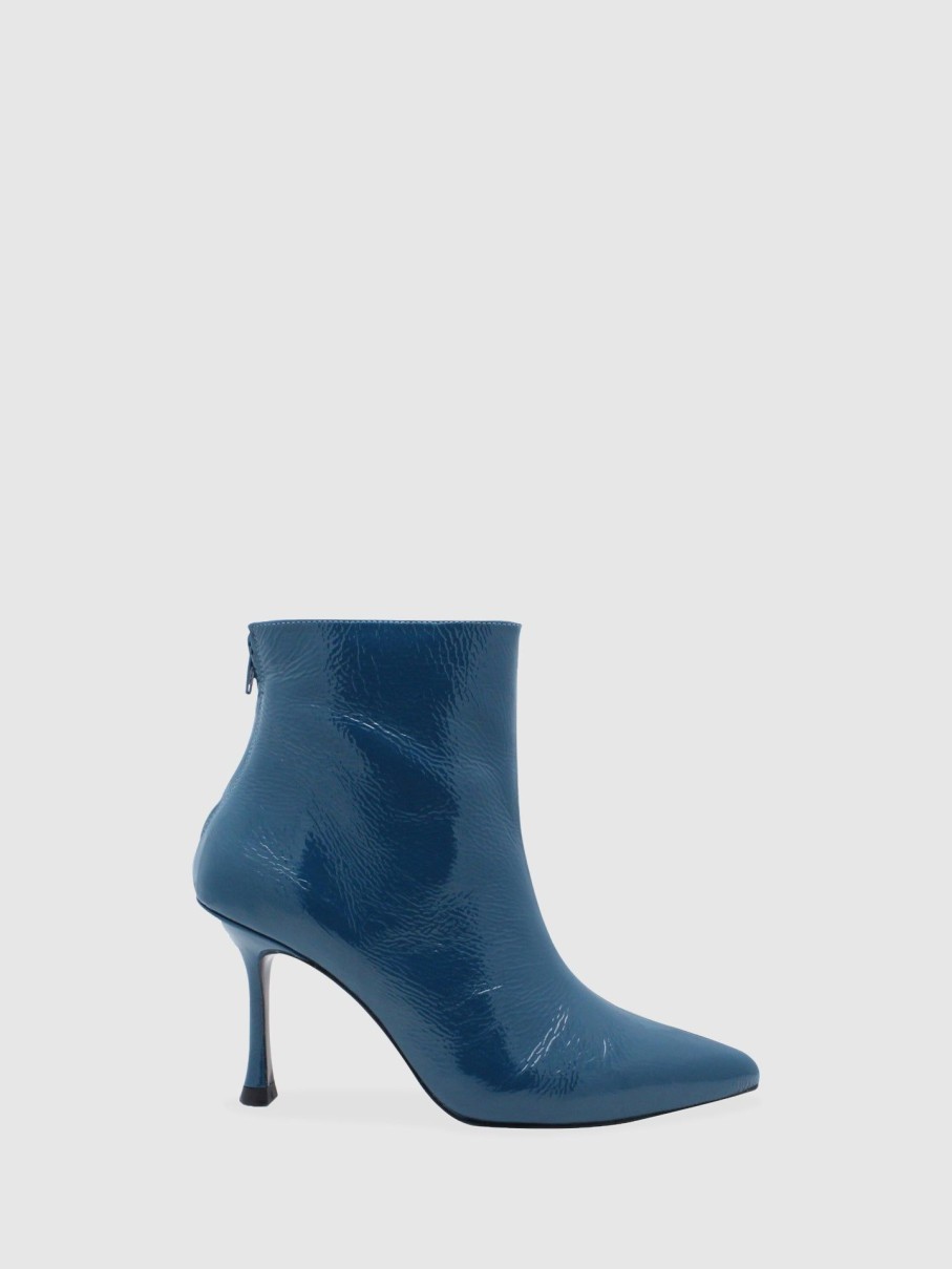 Mulher JJ Heitor Botas | Botas Pontiagudas Em Azul