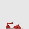 Mulher Fly London Sandalias | Sandalias Com Tira No Tornozelo Cofa167Fly Orange