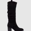 Mulher Top3 Botas | Botas De Cano-Alto Em Preto