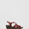 Mulher Foreva Sandalias | Sandalias Com Tiras Em Vermelho