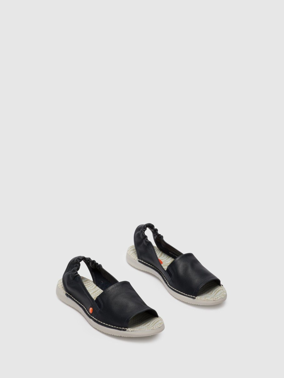 Mulher Softinos Sandalias | Sandalias Com Tira No Calcanhar Tee430Sof Navy