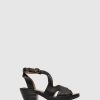 Mulher Fly London Sandalias | Sandalias Com Tira No Tornozelo Wafe152Fly Black