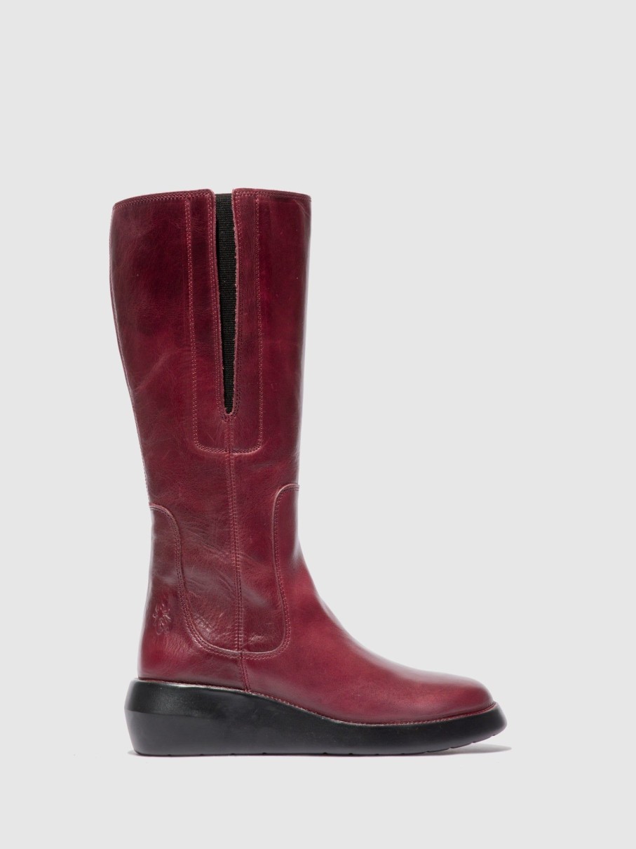 Mulher Fly London Botas | Botas Com Fecho Bola503Fly Rug Purple