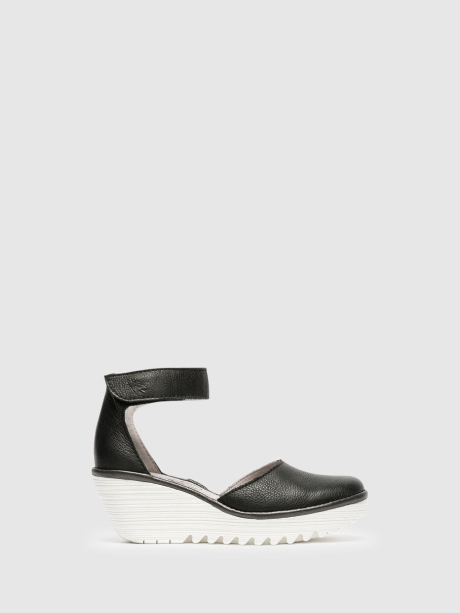 Mulher Fly London Sandalias | Sandalias Com Tira No Tornozelo Em Preto