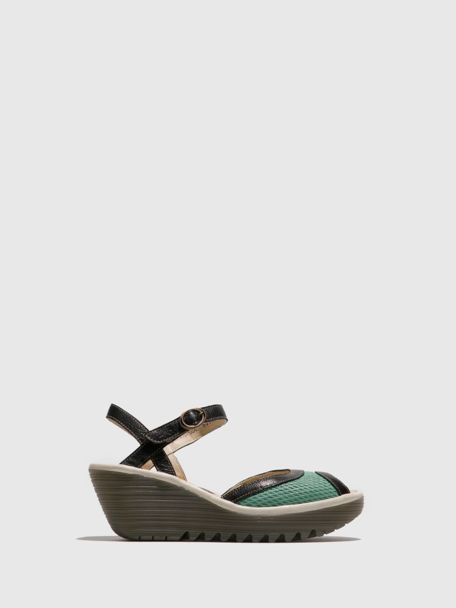 Mulher Fly London Sandalias | Sandalias Abertas Em Verde