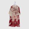 Mulher Red Valentino | Vestido Com Capa Em Bege E Vermelho